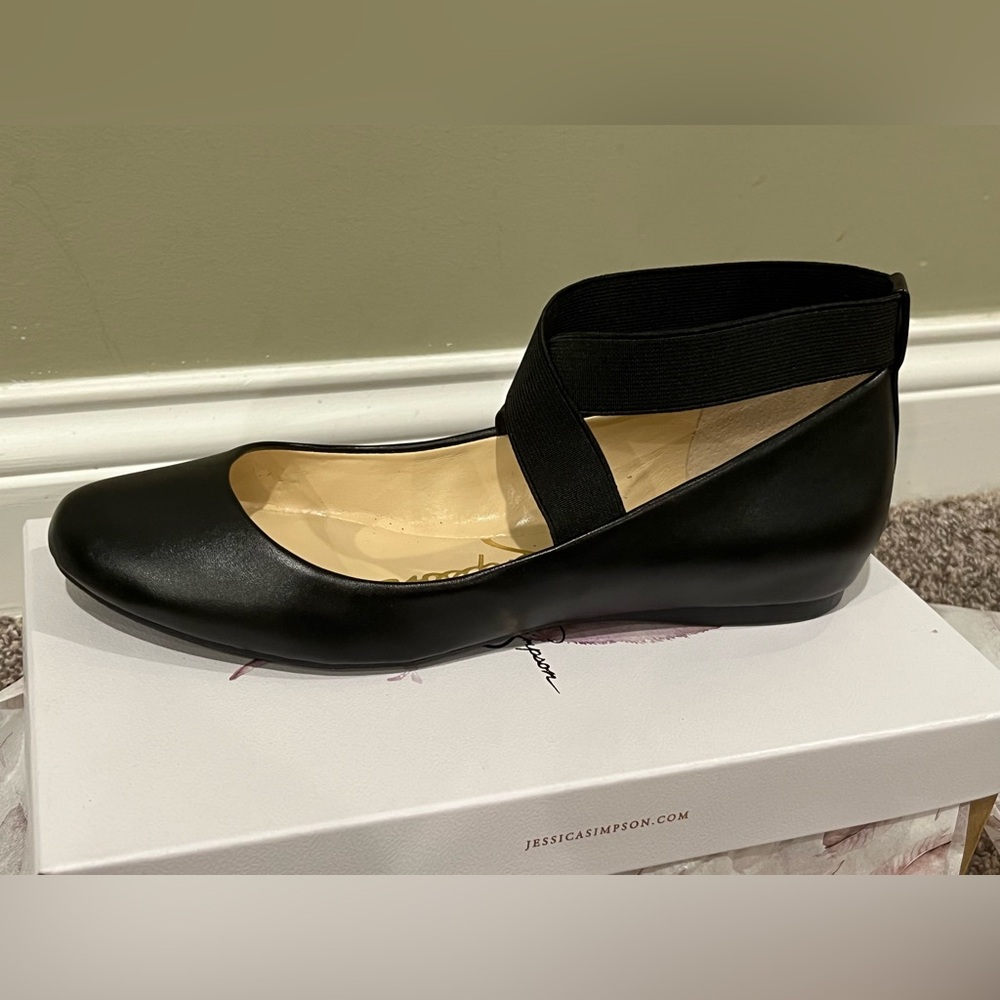 Jessica Simpson Black Women's 10 Ballet Flats